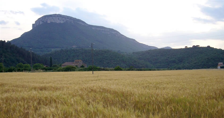 Sant Roc de la Barroca des del Pla de Sant Joan.