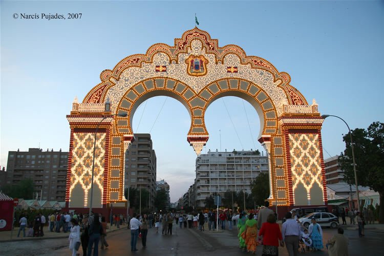 Entrada a la Feria de Abril de Sevilla 2007