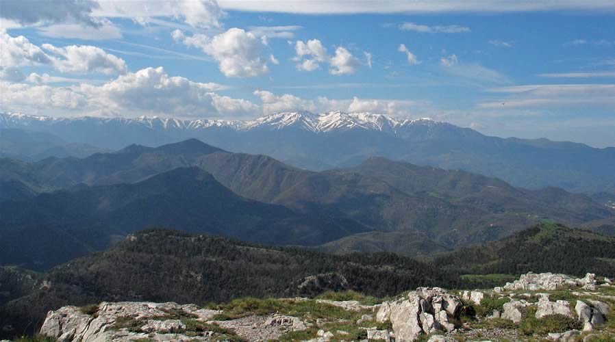 Vista del Pirineu des del cim.