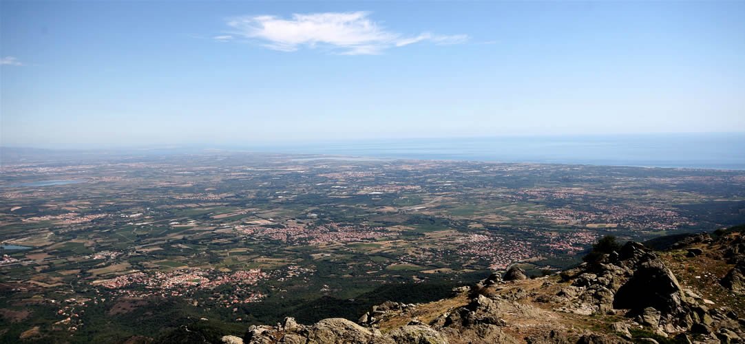 El Rosselló amb la Mediterranea al fons.