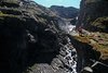 Cascada i gorgues de Regulaz durant el camí de baixada.