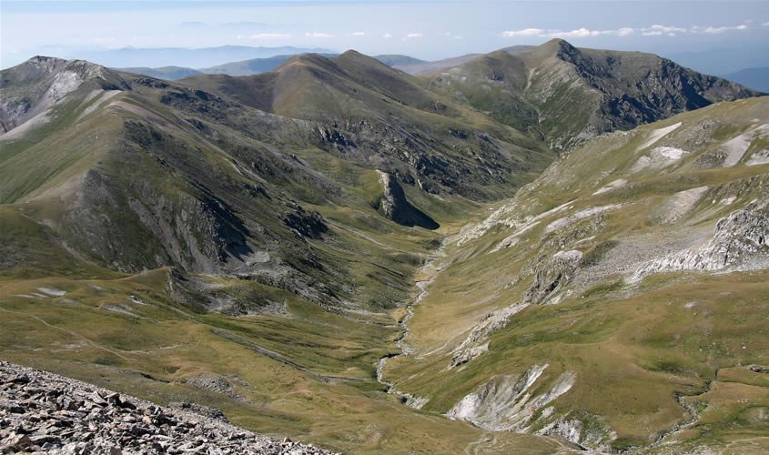 Coma de Vaca, amb el Pastuira, Fontlletera i Balandrau.