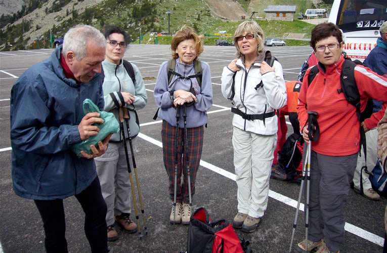 A punt de sortir de Vallter.