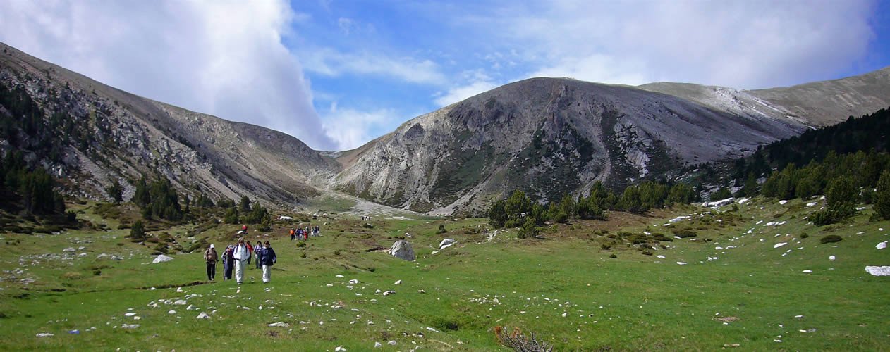 La Portella de Mantet al fons.