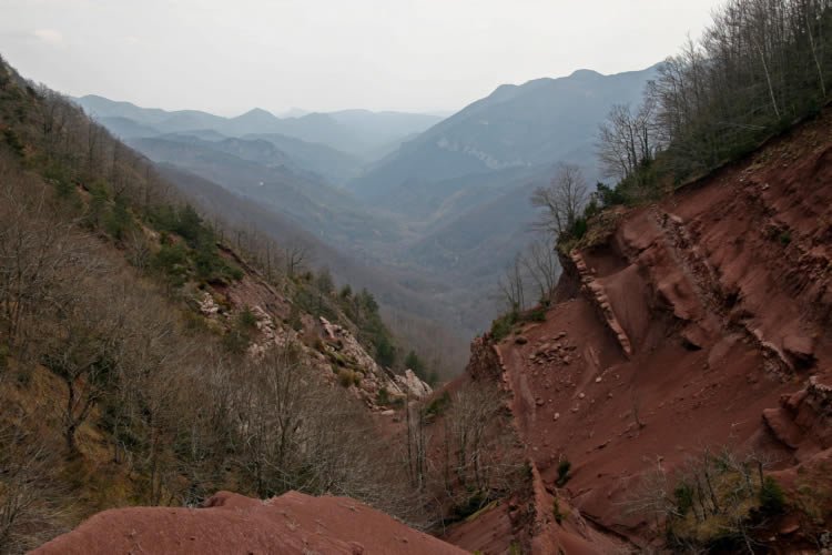 Vall de La Muga des de la capçalera.