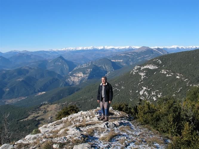 Vistes des de La Calma de la Garrotxa i el Pirineu.