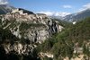 En la cara sud, la via ferrata 